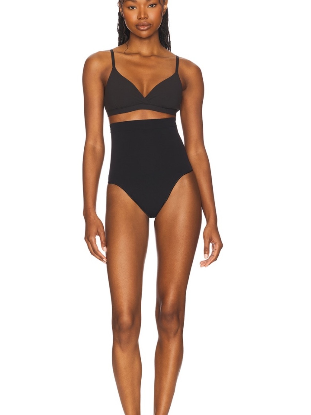 Skims seamless sculpt black briefs size medium nwot